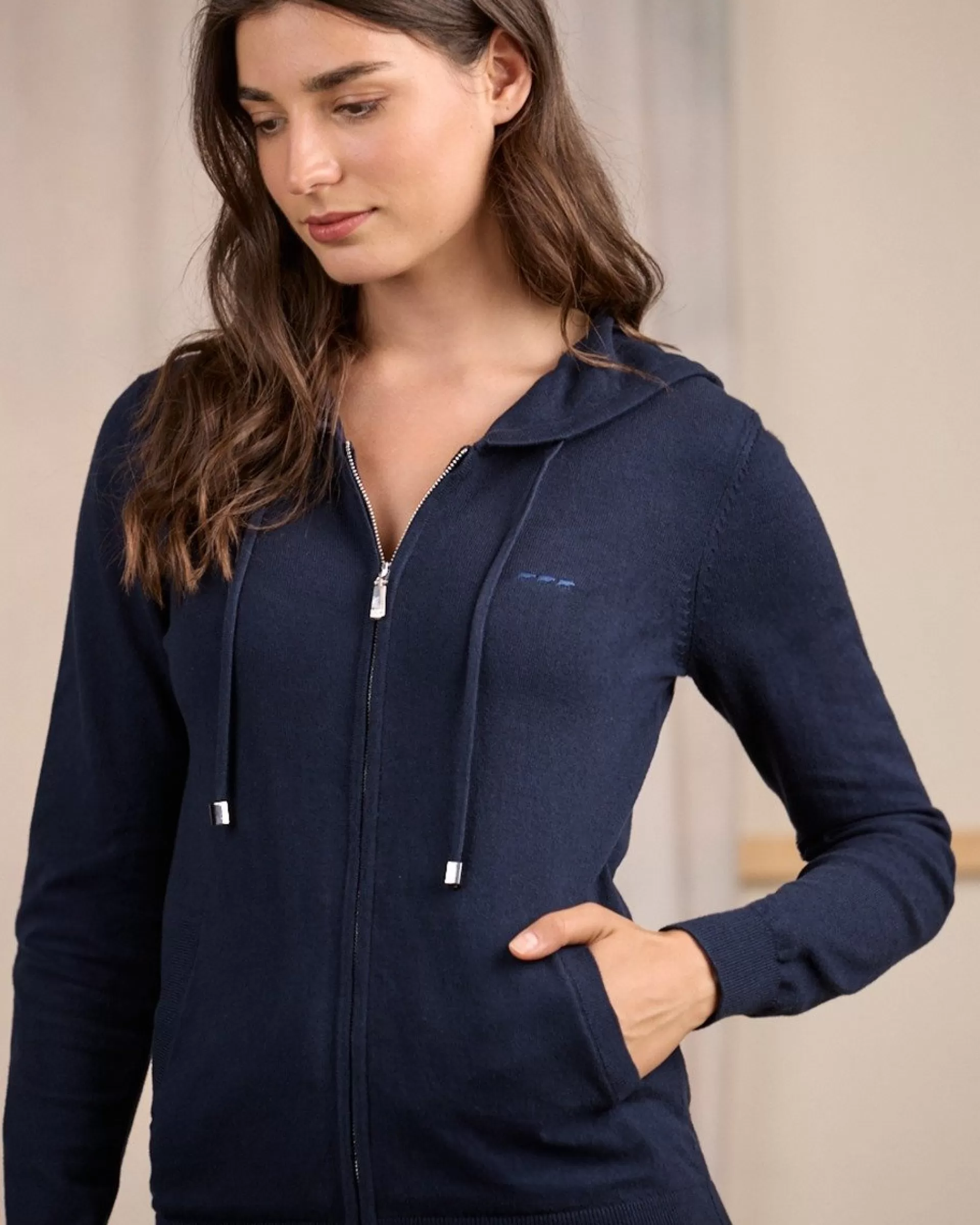 Hot Cardigan zippé Femme Pull & Cardigan