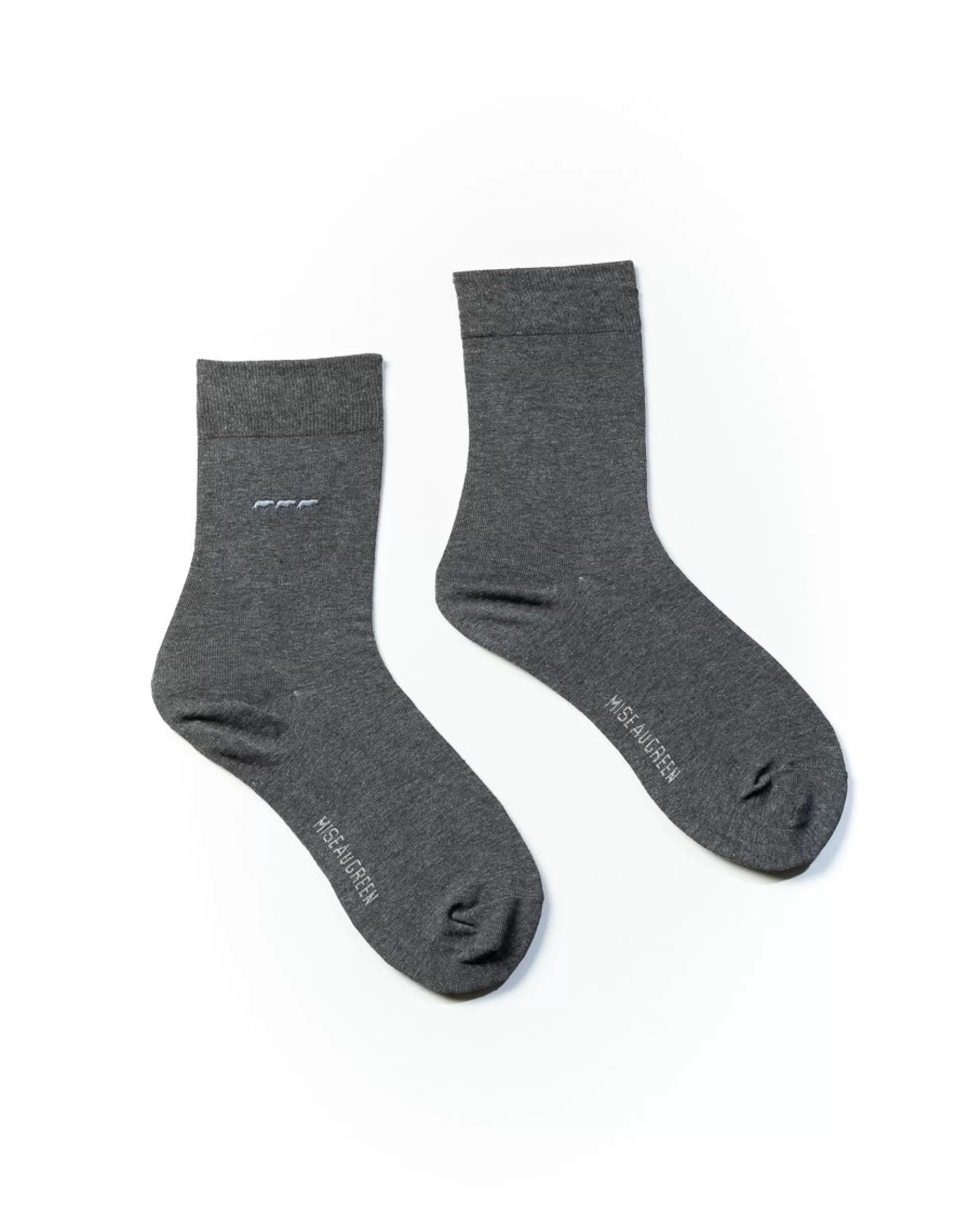 Store Chaussettes unies broderie 3 vaches Homme Chaussettes