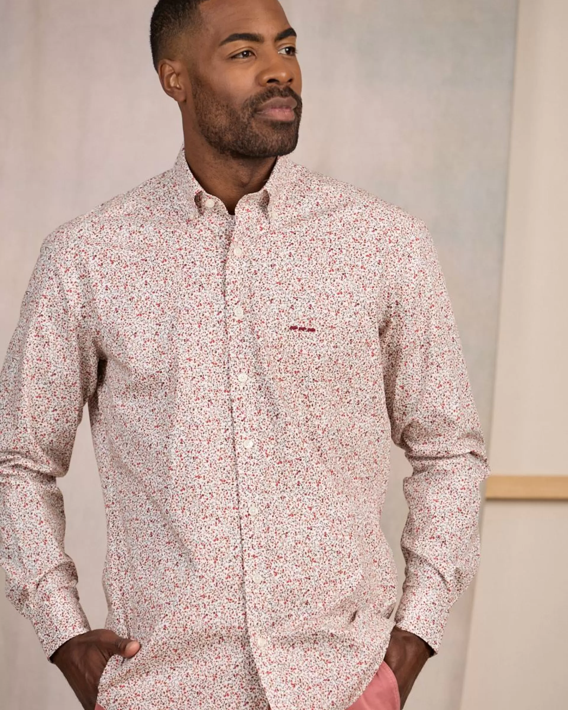 Clearance Chemise à imprimé floral Homme Chemise