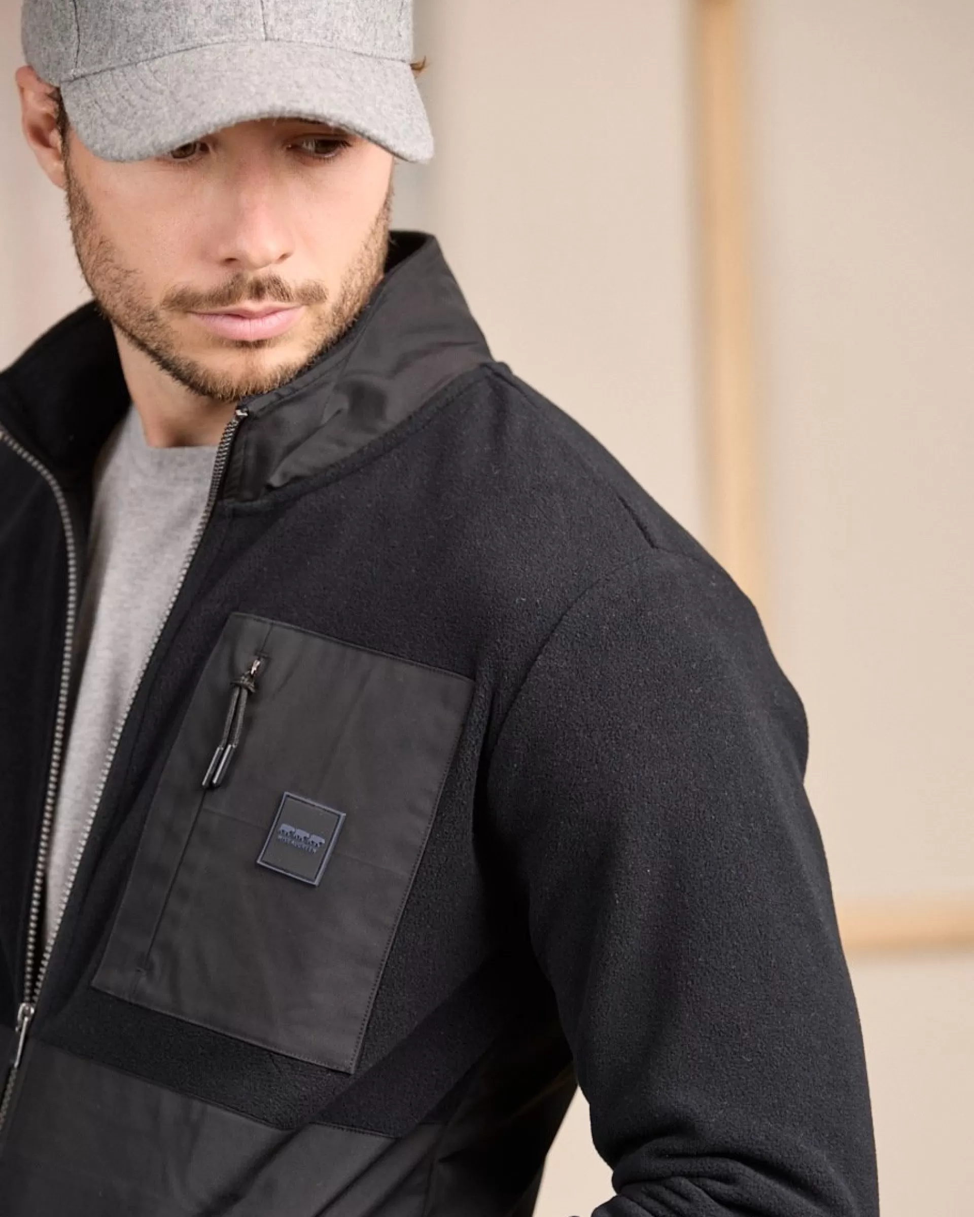 Store Polaire bi-matière Homme Polaire