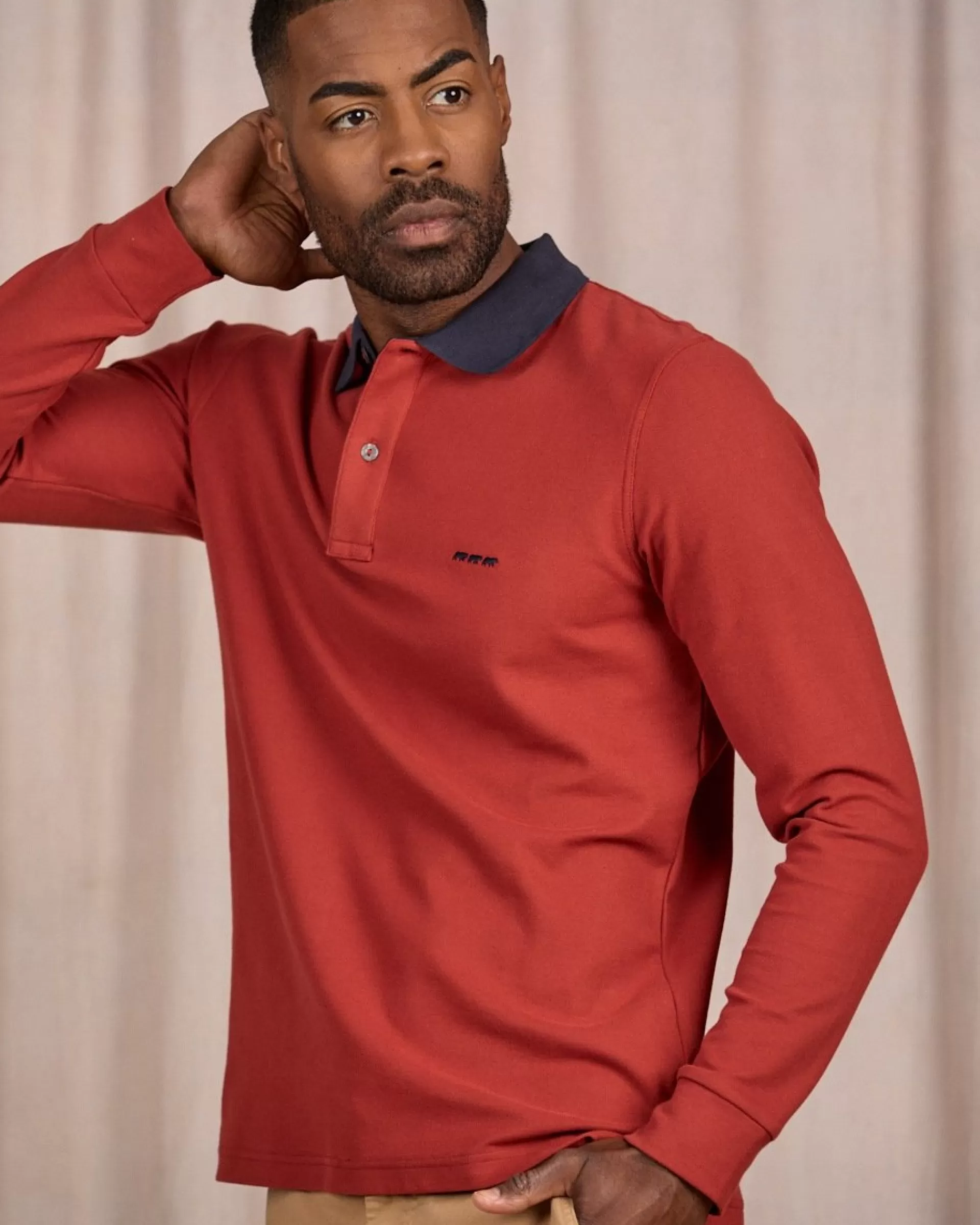 Discount Polo au col contrastant Homme Polo