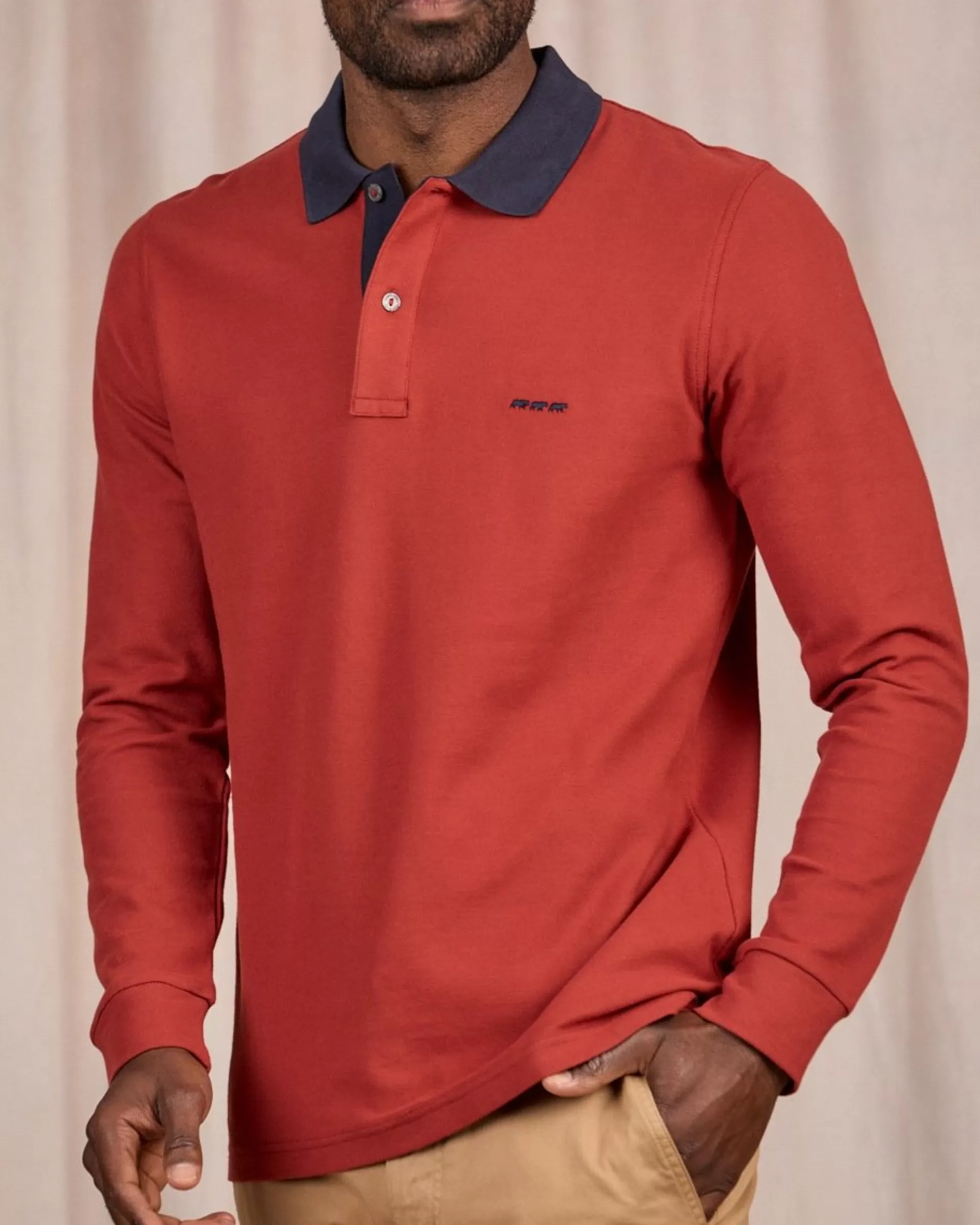 Discount Polo au col contrastant Homme Polo