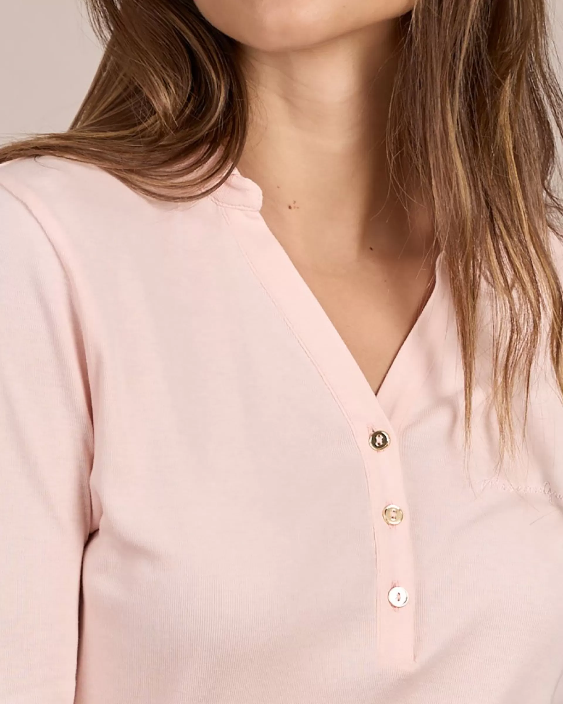 Online Polo Coralie rose pâle Femme Polo