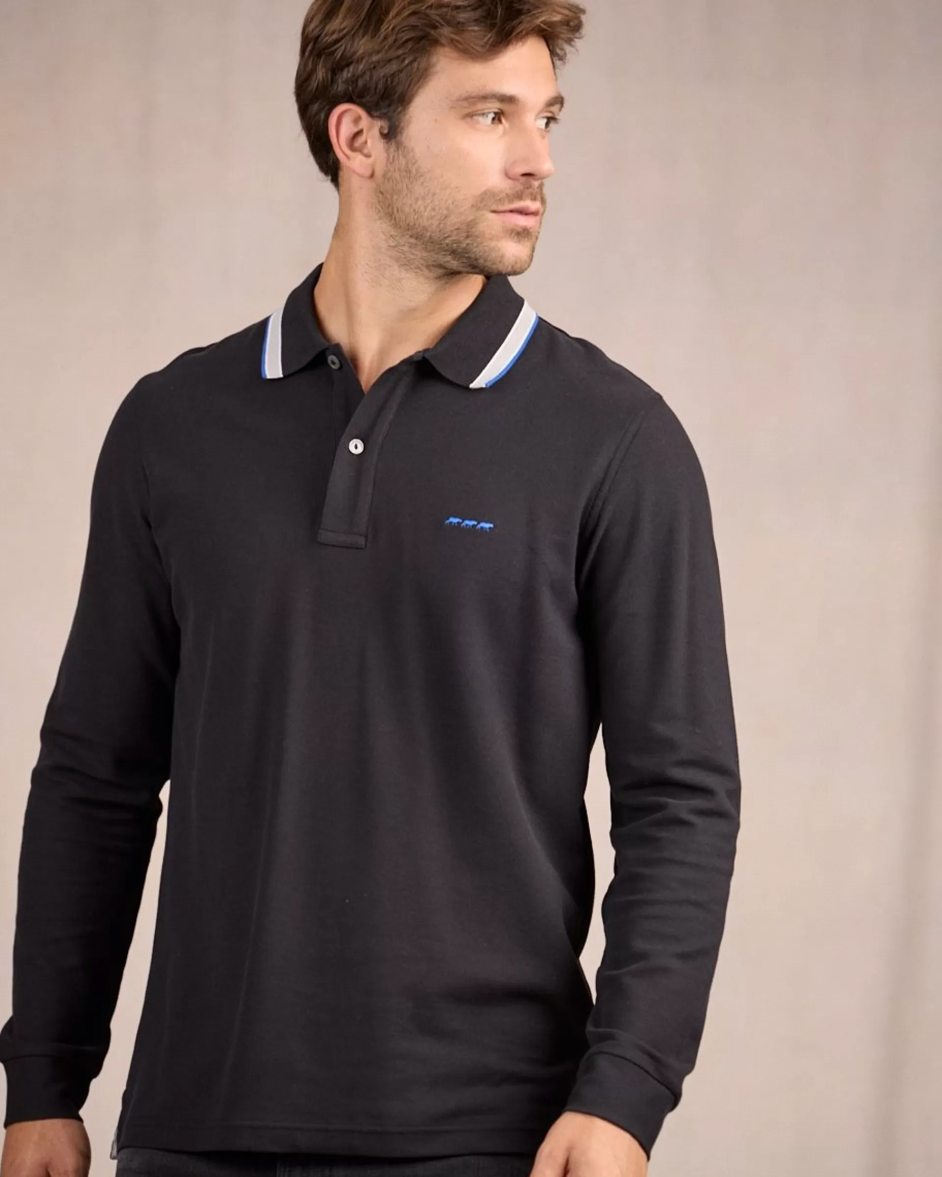 Sale Polo détail col Homme Polo