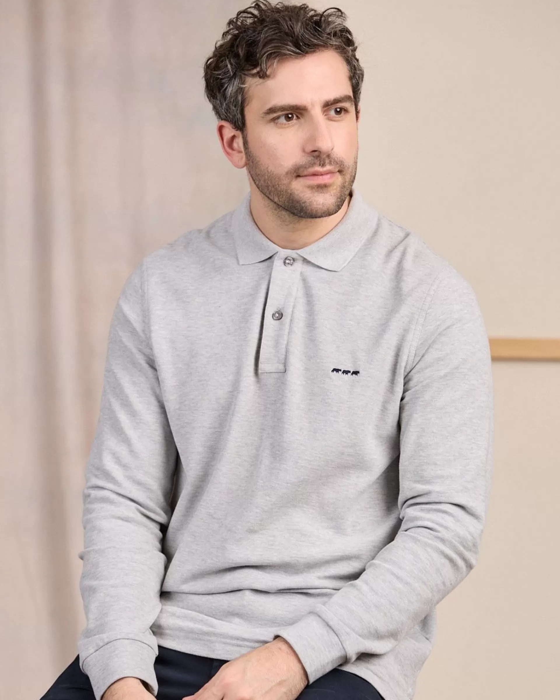 Cheap Polo Robin gris moyen Homme Polo