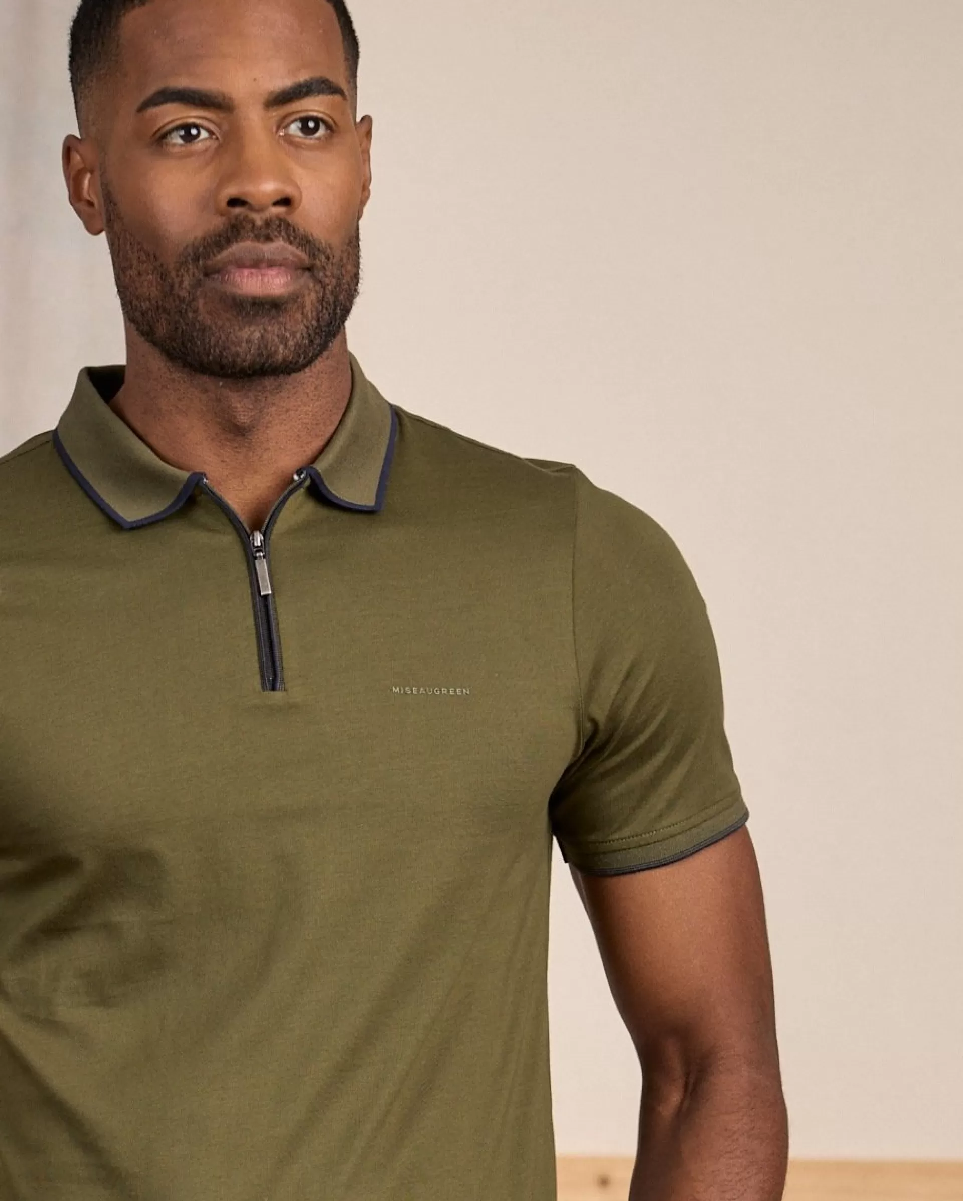 Clearance Polo ville zippé Homme Polo