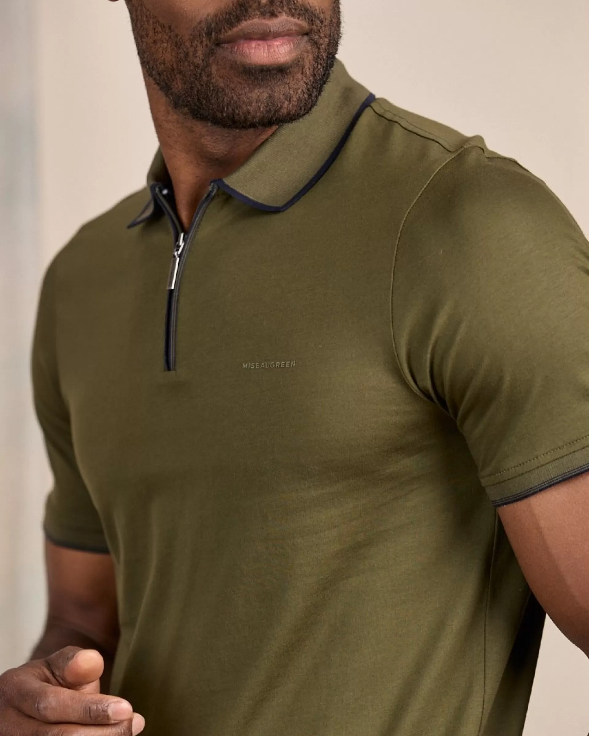 Clearance Polo ville zippé Homme Polo